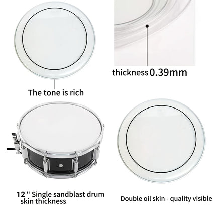 Double Layer Oil Skin Matte Drum Head for Drum Kit High Durability Anti-Wear