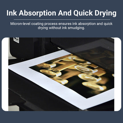 A4 Inkjet Coated High-Glossy Paper Double-Sided Poster Brochure Art Project Use