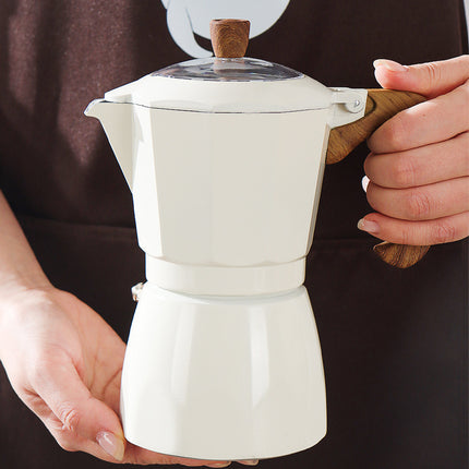 100ml 3.5pa Double Valve Moka Pot Stovetop Espresso Maker for Home Coffee Use