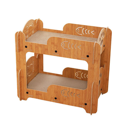 Large Double Layer Cat Scratcher Bed Durable Cat Claw Grinding Nest House Toy