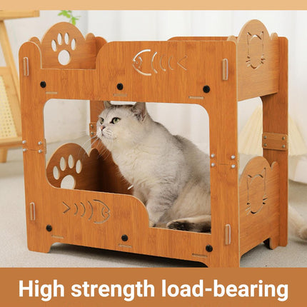 Large Double Layer Cat Scratcher Bed Durable Cat Claw Grinding Nest House Toy