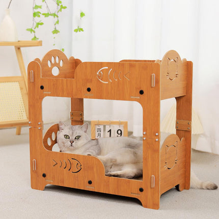 Large Double Layer Cat Scratcher Bed Durable Cat Claw Grinding Nest House Toy