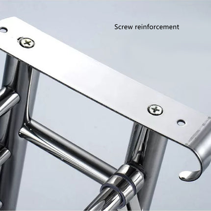 Towel Rack Bathroom Hotel Rail Holder Stainless Steel Wall Mounted Storage Shelf
