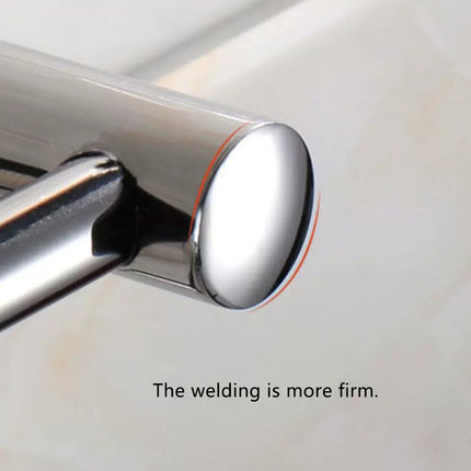 Towel Rack Bathroom Hotel Rail Holder Stainless Steel Wall Mounted Storage Shelf