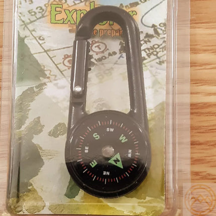 Compass Double Sided Portable Hiking Climbing Guide with Buckle Outdoor