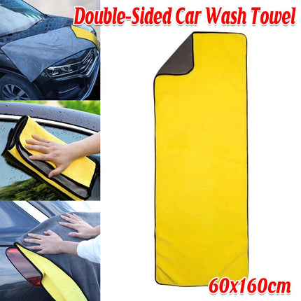 Extra Large Car Wash Towel Double Sided Absorbent Cleaning Car Drying Towel