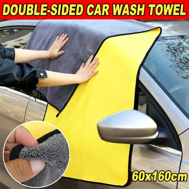 Extra Large Car Wash Towel Double Sided Absorbent Cleaning Car Drying Towel