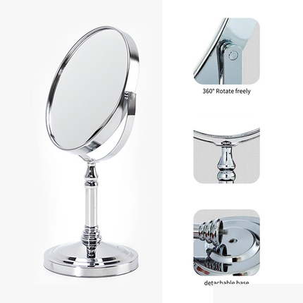 Makeup Mirror Double Sided Table Top Vanity Mirror Magnifying Cosmetic Mirror
