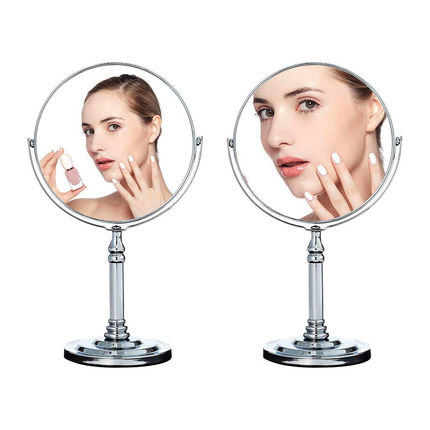 Makeup Mirror Double Sided Table Top Vanity Mirror Magnifying Cosmetic Mirror