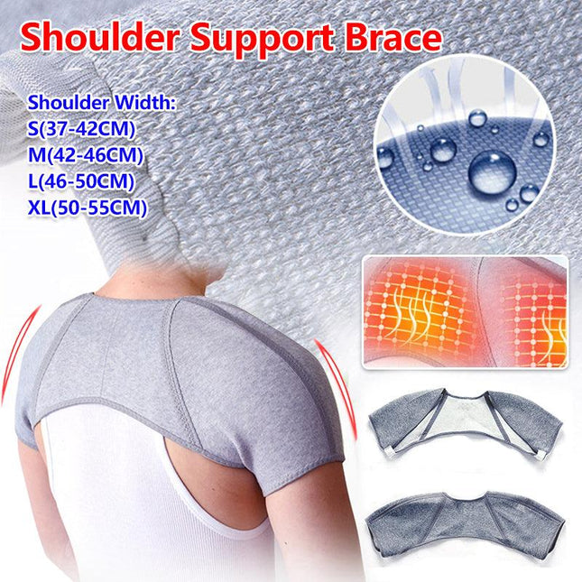 Double Shoulder Support Brace Strap Joint Sport Gym Arthritis Protector Wraps - Aimall