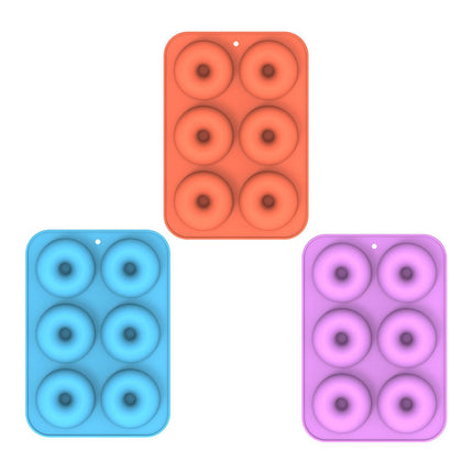 6 Even Silicone Donut Mold Baking Cake DIY Baking Oven