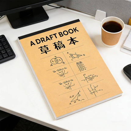 Math Theme Draft Books 153x225mm 6 or 12 Pack