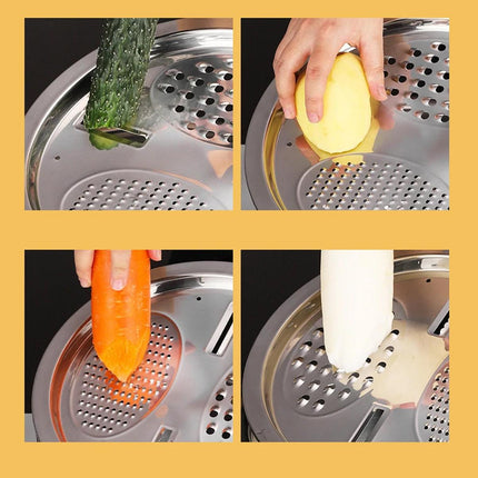 Multifunctional 201 Stainless Steel Basin 3 in 1 Colanders Basin Mixing Bowl Set