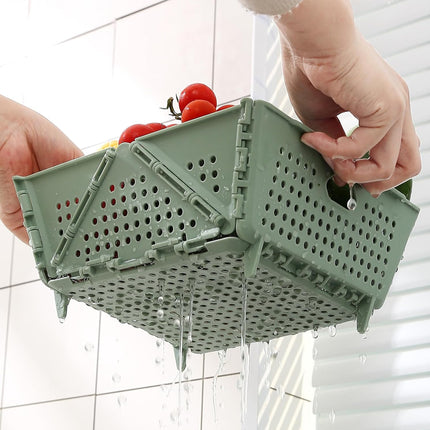 Collapsible Vegetable Washing Basket Foldable Durable for Kitchen Sink Storage