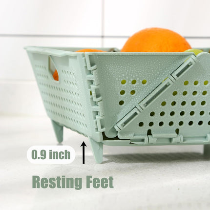 Collapsible Vegetable Washing Basket Foldable Durable for Kitchen Sink Storage