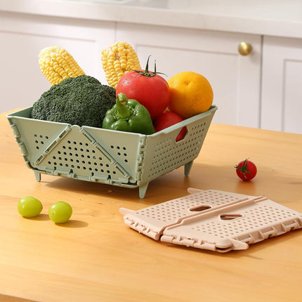 Collapsible Vegetable Washing Basket Foldable Durable for Kitchen Sink Storage
