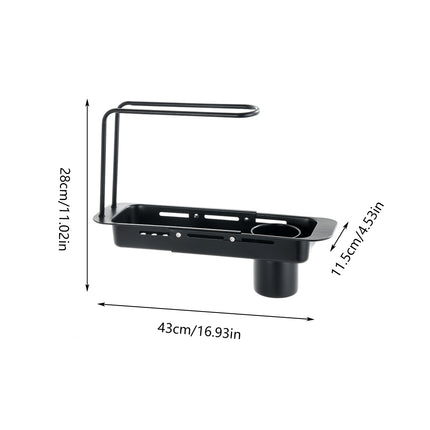 Retractable Stainless Steel Kitchen Sink Drain Rack Kitchen Counter Storage