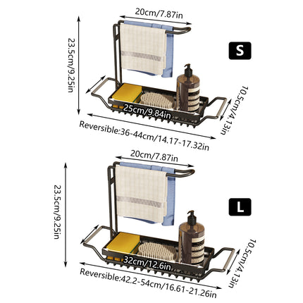 Stainless Steel Retractable Drain Basket Rack Space Saving For Kitchen Sink