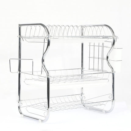 Kitchen Bowl Dish Rack Drainer Storage Cutlery Holder Cupboard Organizer