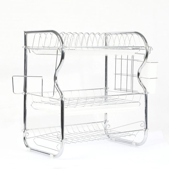 Kitchen Bowl Dish Rack Drainer Storage Cutlery Holder Cupboard Organizer