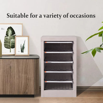 Multi-Layer Drawer-Type File Cabinet Home Office A4 Document Storage Organizer