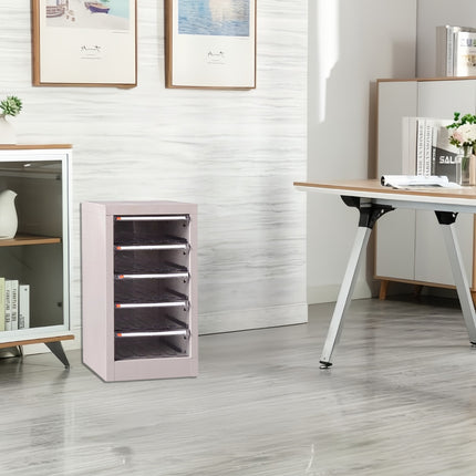 Multi-Layer Drawer-Type File Cabinet Home Office A4 Document Storage Organizer