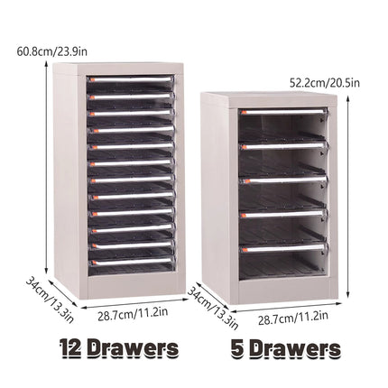 Multi-Layer Drawer-Type File Cabinet Home Office A4 Document Storage Organizer