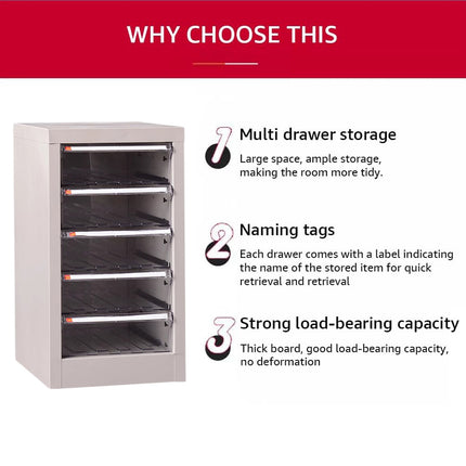 Multi-Layer Drawer-Type File Cabinet Home Office A4 Document Storage Organizer