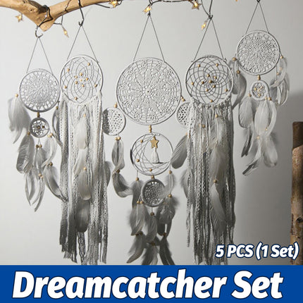 INS Style 5-Piece Home Decor Wall Hanging Easy to Install Bohemian Minimalist