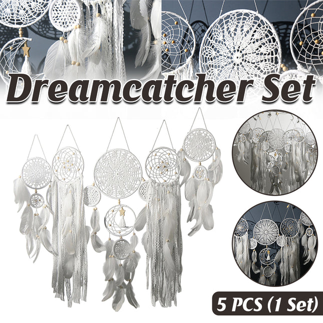 INS Style 5-Piece Home Decor Wall Hanging Easy to Install Bohemian Minimalist