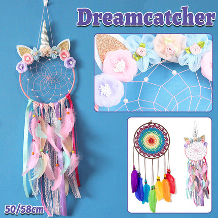 Creative Unicorn Dream Catcher Wall Hanging Decoration Craft Wall Art Decor