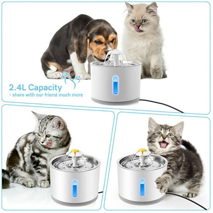 LED Pet Water Fountain 24L Automatic Drinking Dispenser for Cats and Dogs