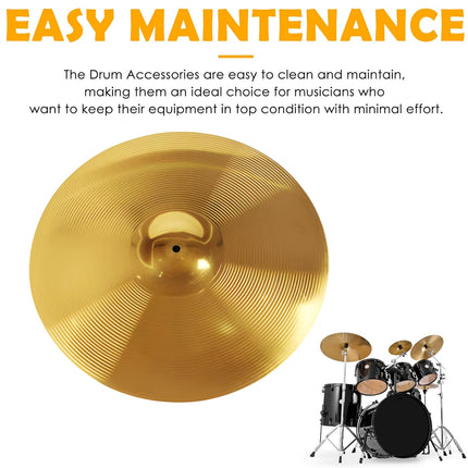 16 Inch Alloy Jazz Drum Cymbal Percussion Instrument High Resonance Durable