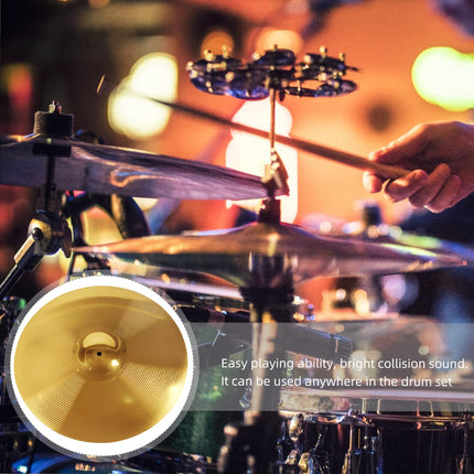 16 Inch Alloy Jazz Drum Cymbal Percussion Instrument High Resonance Durable