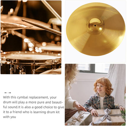 16 Inch Alloy Jazz Drum Cymbal Percussion Instrument High Resonance Durable