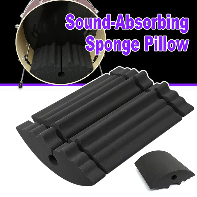 Drum Muffler Pillow Silencer Sponge Universal For Jazz Drum Bass Drum Anti Slip