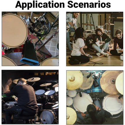 Double Row Hand Bell for Drum Set Professional Percussion Accessory Durable