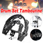 Double Row Hand Bell for Drum Set Professional Percussion Accessory Durable