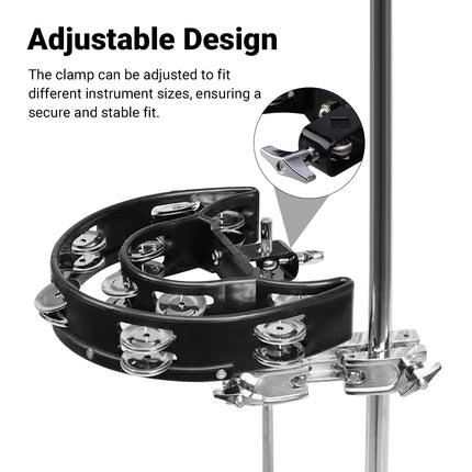 Double Row Hand Bell for Drum Set Professional Percussion Accessory Durable