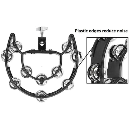 Double Row Hand Bell for Drum Set Professional Percussion Accessory Durable