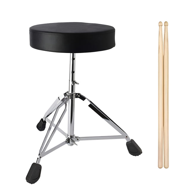Adjustable Height Drum Throne Sturdy Stool For Jazz Drums Universal Use All Ages