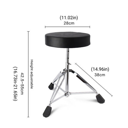 Adjustable Height Drum Throne Sturdy Stool For Jazz Drums Universal Use All Ages