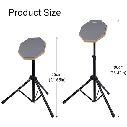 8 Inch Practice Pad Set For Mute Drum Suitable For Beginners Professionals