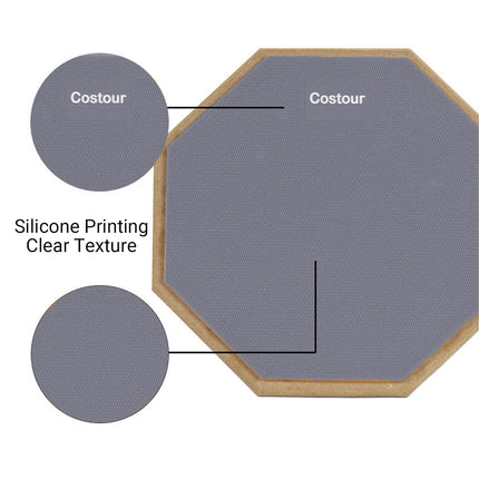 8 Inch Practice Pad Set For Mute Drum Suitable For Beginners Professionals