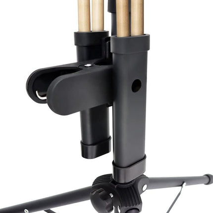 Drum Sticks Case Aluminum Alloy Clip Drum Stick Bag Stand Anti-slip Rubber Pad