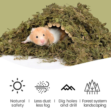 5pcs Natural Flower Grass Bedding Dried Moss Hamster Cage Decor Breeding Box