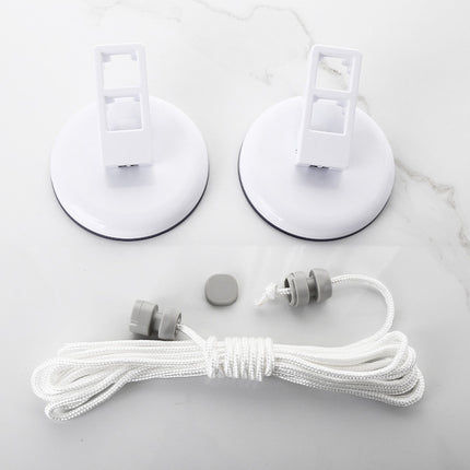 5m or 10m Wall-Mounted Suction Cup Clothesline Retractable Durable Sturdy Laundry