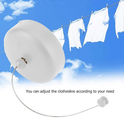 2.8m Length Stainless Steel Wall-Mounted Retractable Invisible Clothesline