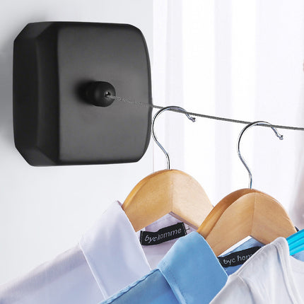 2.8m Length Stainless Steel Wall-Mounted Retractable Invisible Clothesline