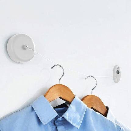 2.8m Length Stainless Steel Wall-Mounted Retractable Invisible Clothesline